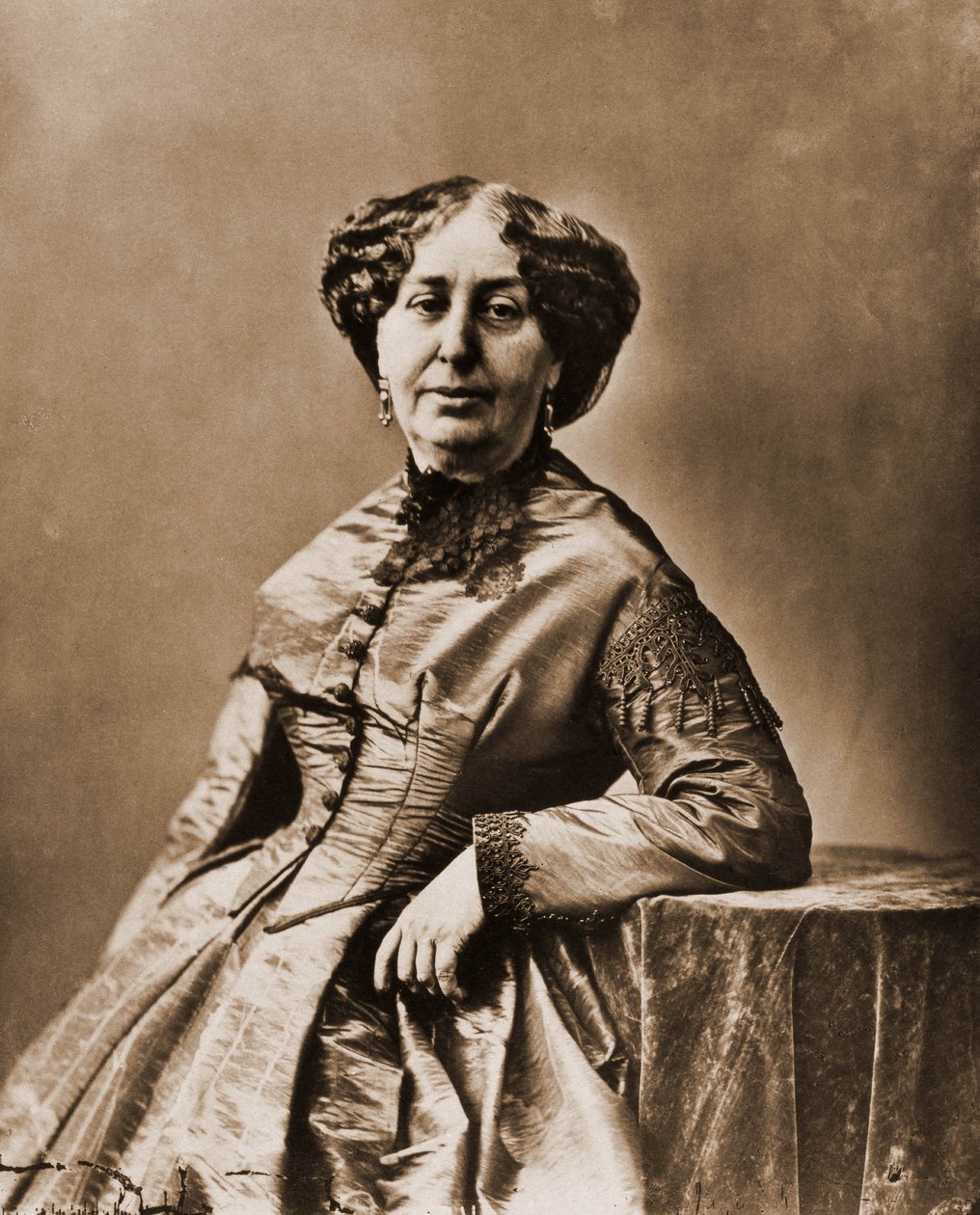 صورة لجورج ساند (Aurore Dupin ، Baronne Dudevant) (1804-1876) ، روائي (صورة) بواسطة نادار