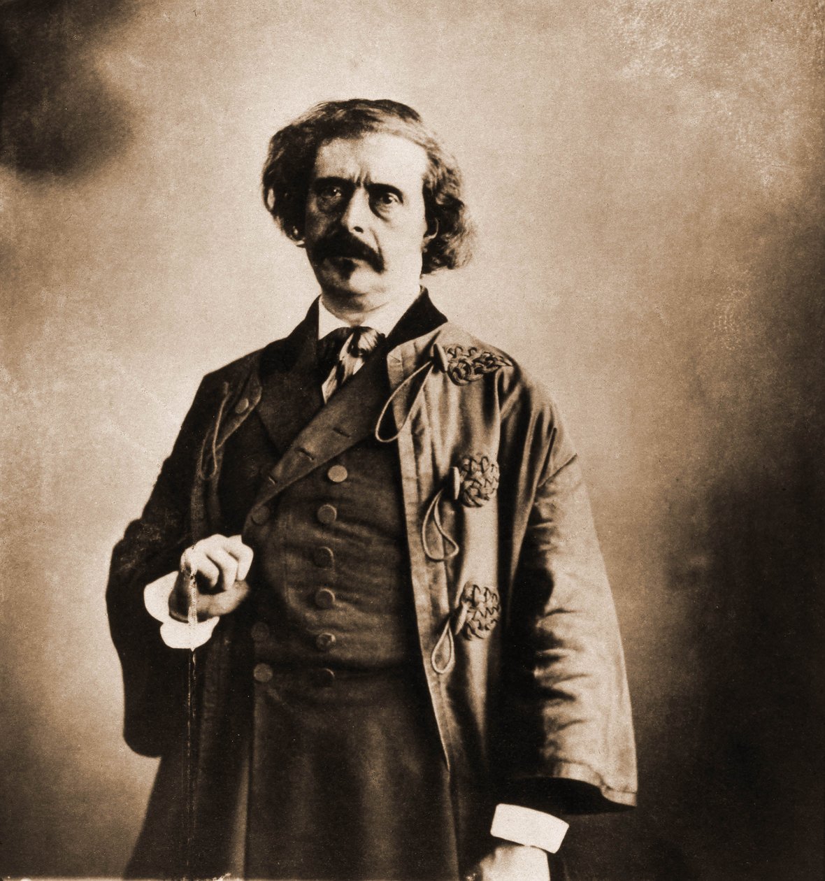 صورة لجول باربي دي أوريفيلي (باربي-دورفيلي) ، روائي ، صحفي 1808-1889 (صورة) بواسطة نادار