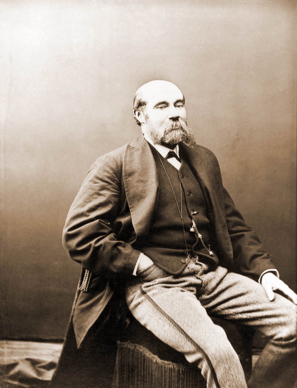 Portrait of Paul Feval, filetonist from the period of Gaboriau and Ponson du Terrail 1817-1887 (photo) بواسطة نادار