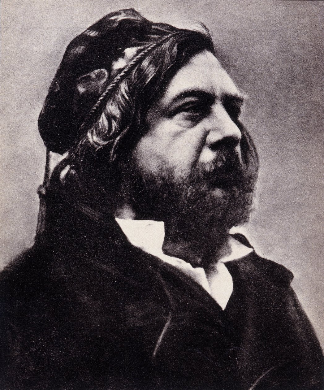 صورة لثيوفيل غوتييه (1811-1872) ، شاعر وكاتب فرنسي (طباعة جاليتينو بروميد) بواسطة نادار