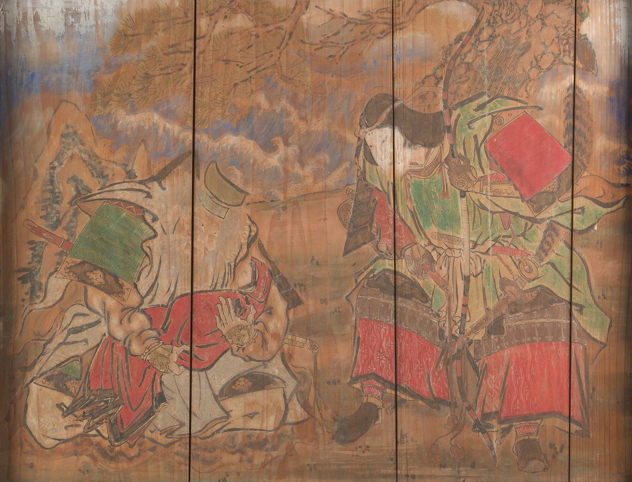 الإمبراطورة جينغو ، وزيرها Takenochi no Sukune ، والرضيع إمبراطور المستقبل Ojin ، 1898. بواسطة ناغانو ياسونوسوكي