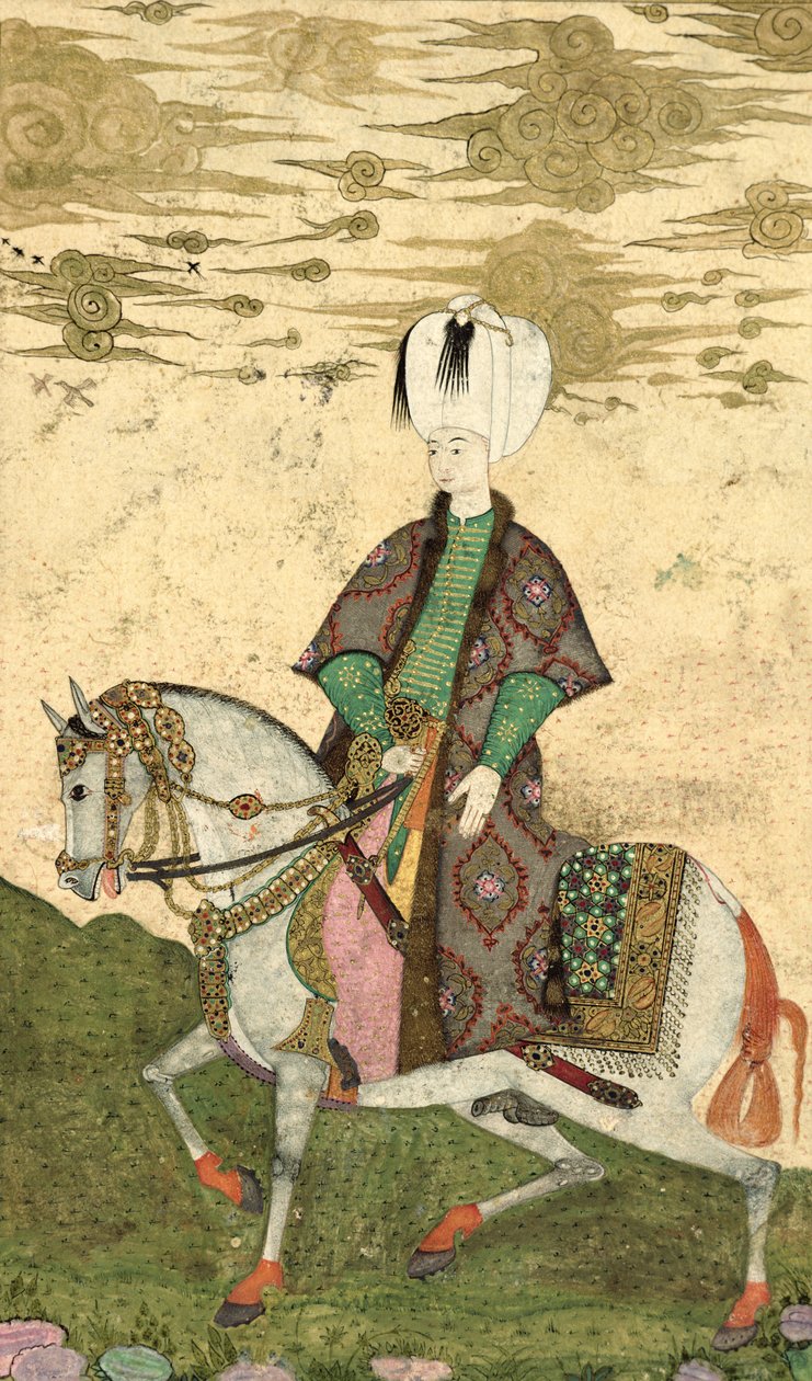 صورة الفروسية للسلطان عثمان الثاني (1603-22) 1618 بواسطة نقشي