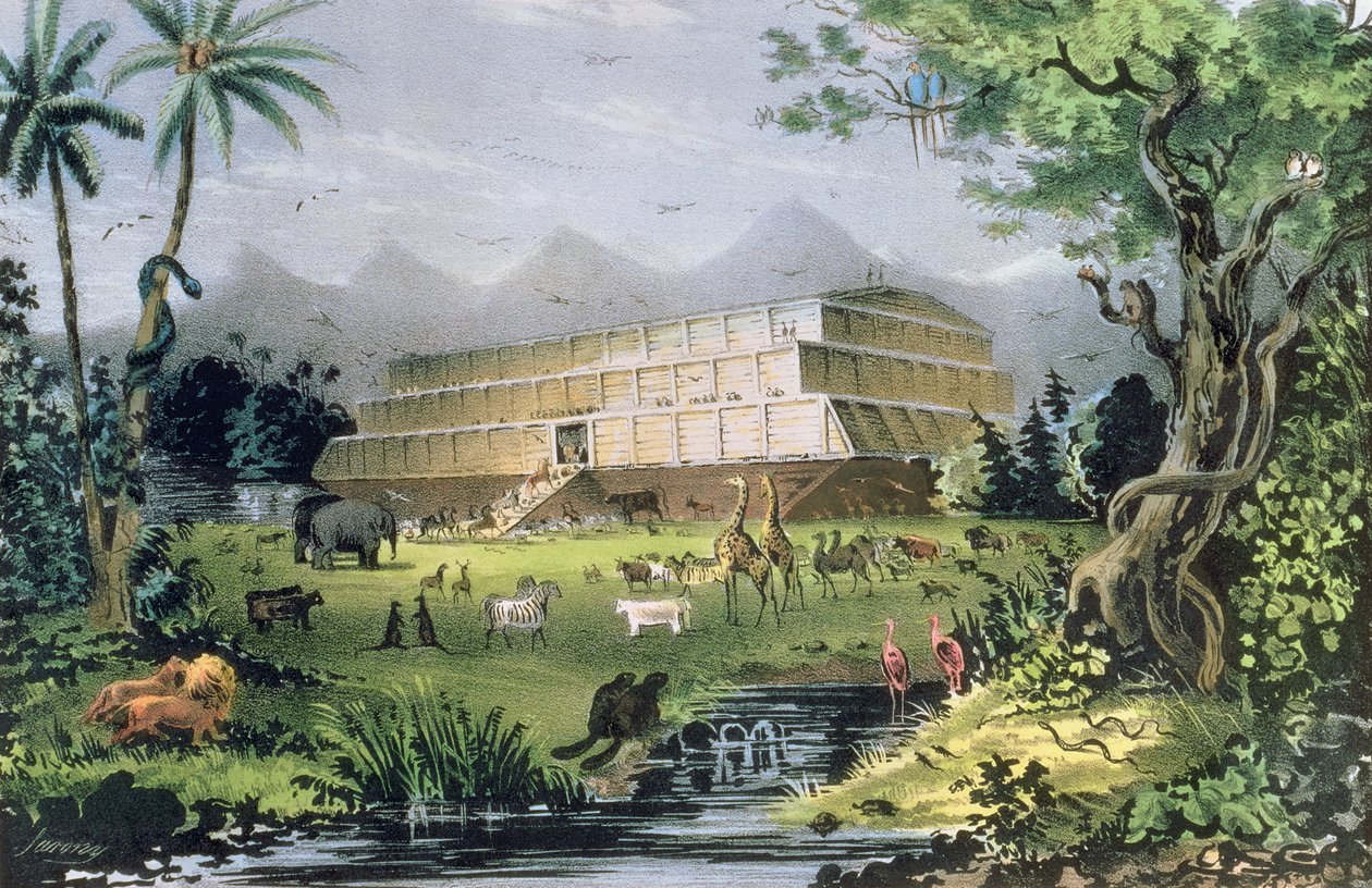 سفينة نوح ، حانة. بواسطة Currier and Ives ، نيويورك ، بواسطة نابليون ساروني
