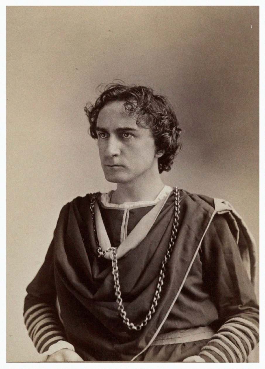 صورة إدوين بوث مثل هاملت ، 1870 بواسطة نابليون ساروني