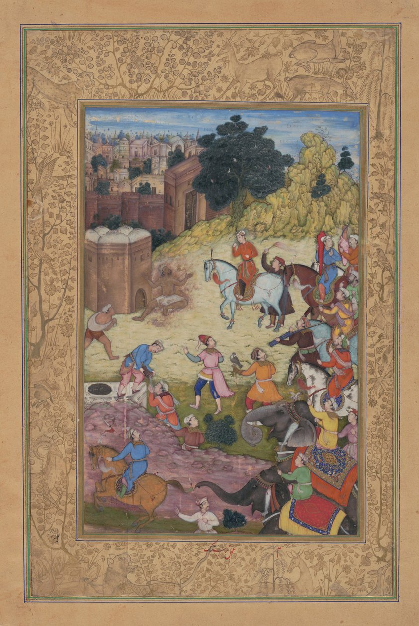 حارس الحمام يستهلكه الشغف لحبيبه ، فوليو من خمسة ... ، 1597-98. بواسطة نار سينغ