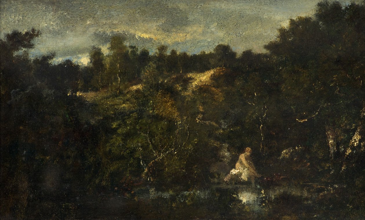 The Bather ، c.1840-60 بواسطة نارسيس فيرجيل دياز دي لا بينيا