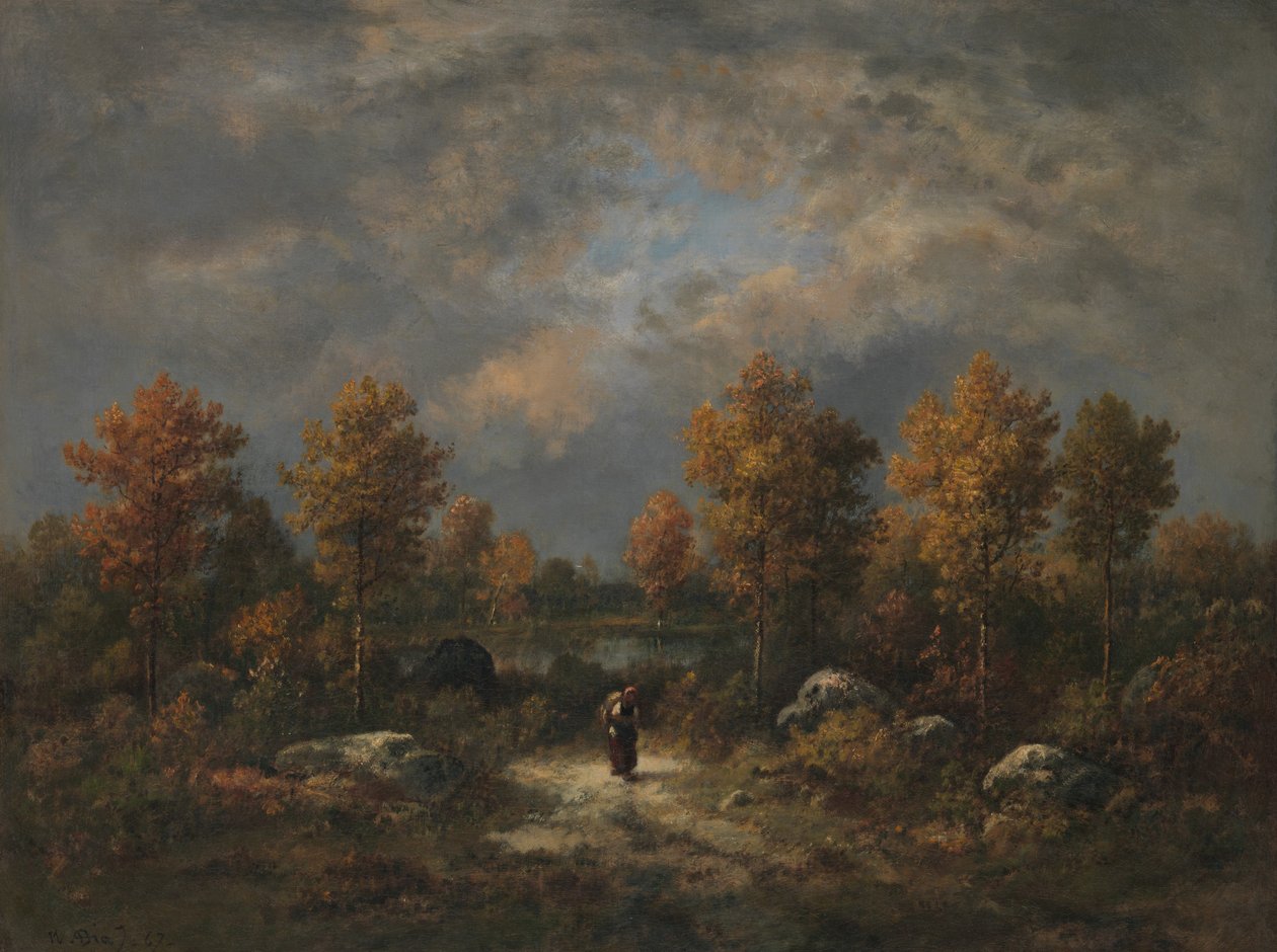 الخريف: The Woodland Pond ، 1867. بواسطة نارسيس فيرجيل دياز دي لا بينيا