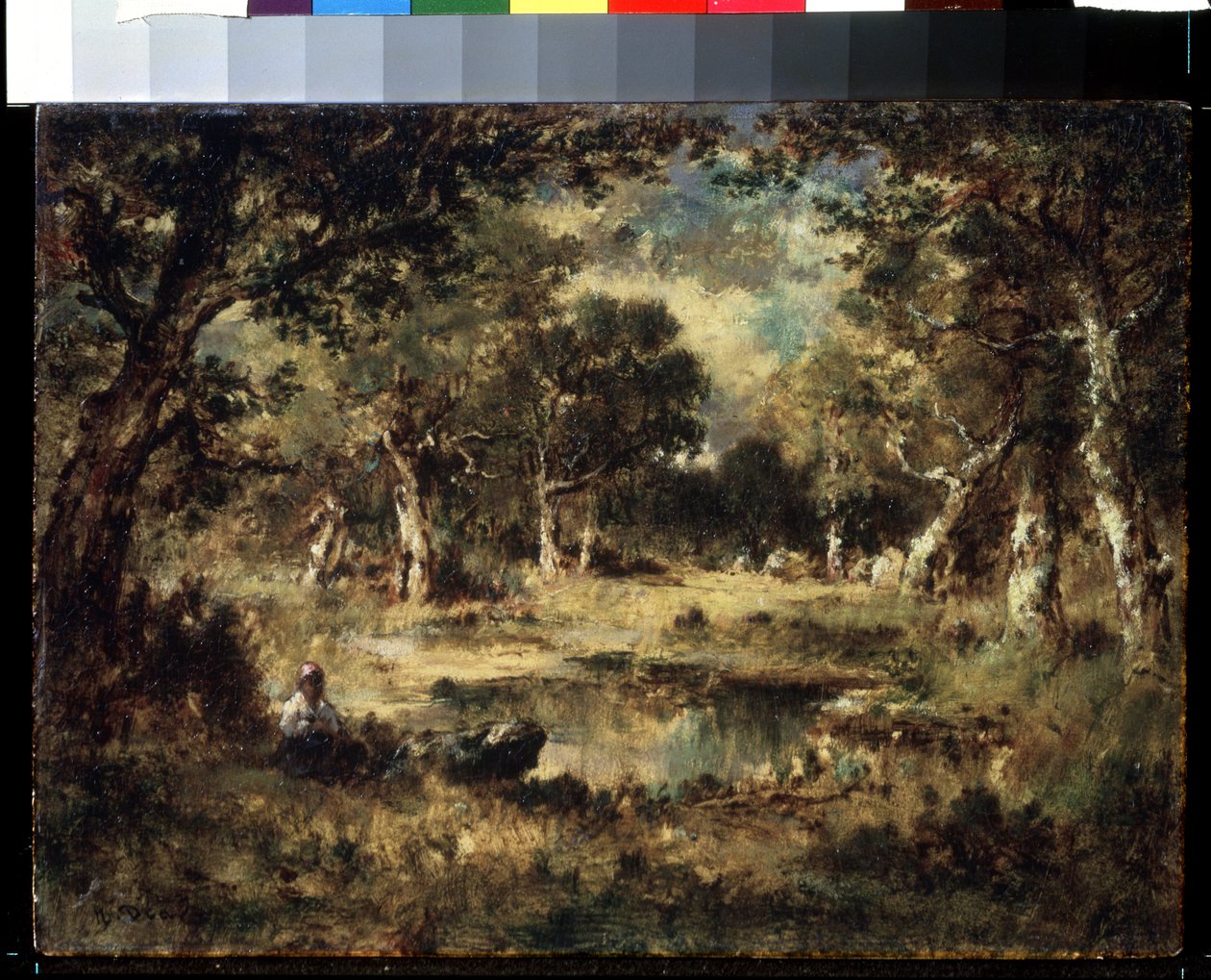 "المناظر الطبيعية للغابات" (مستنقع الغابات) لوحة لنارسيس فيرجيل دياز دي لا بينا (1807-1876) 1870 متحف بوشكين ، موسكو بواسطة نارسيس فيرجيل دياز دي لا بينيا