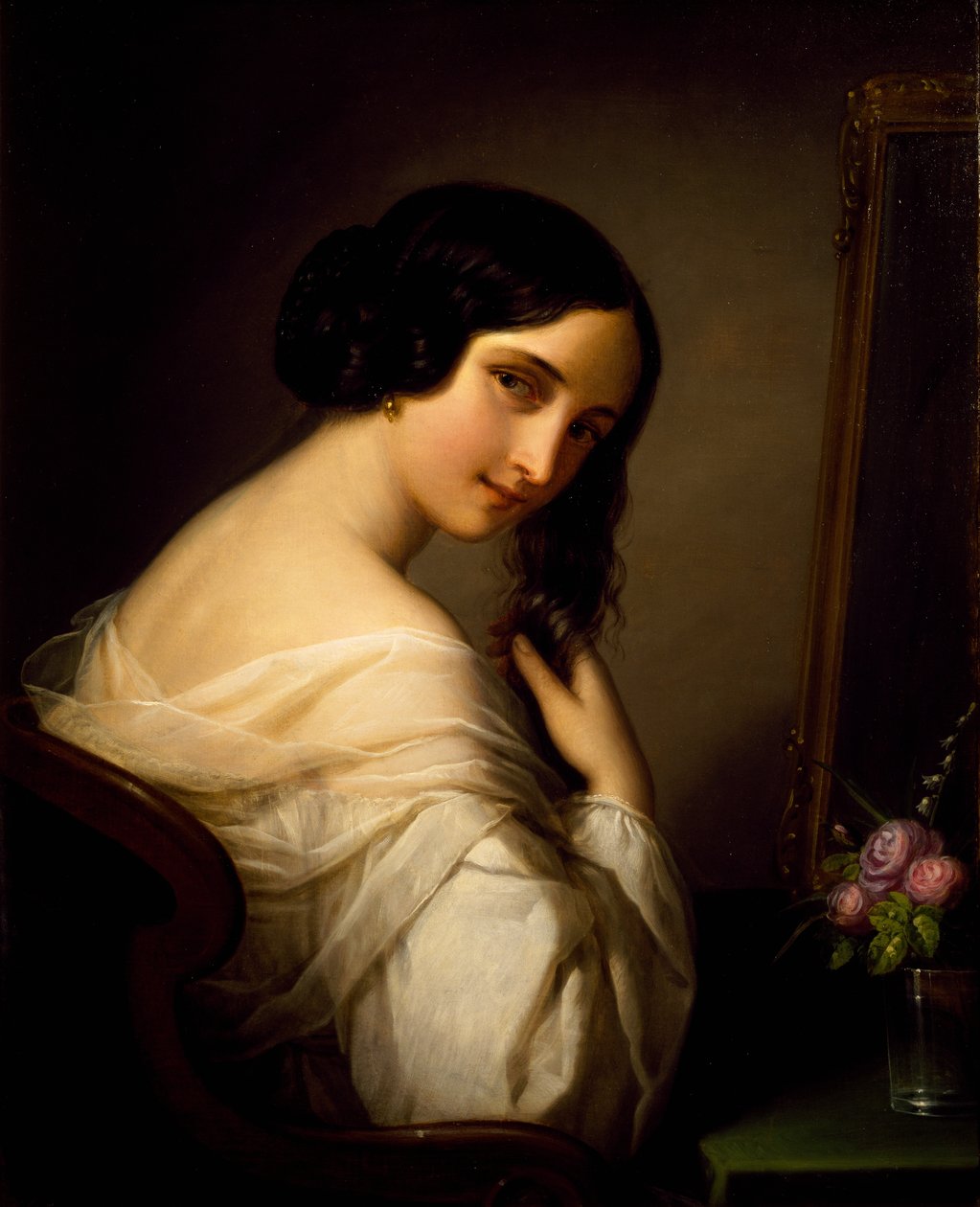 سيدة في مرحاضها ، بواسطة ناتالي شيافوني (1777-1858) بواسطة ناتالي شيافوني