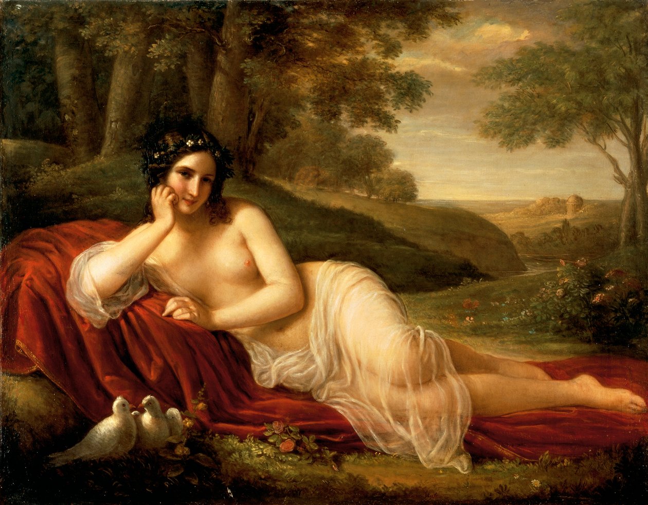 Venus laying down, by Natale Schiavoni (1777-1858) بواسطة ناتالي شيافوني