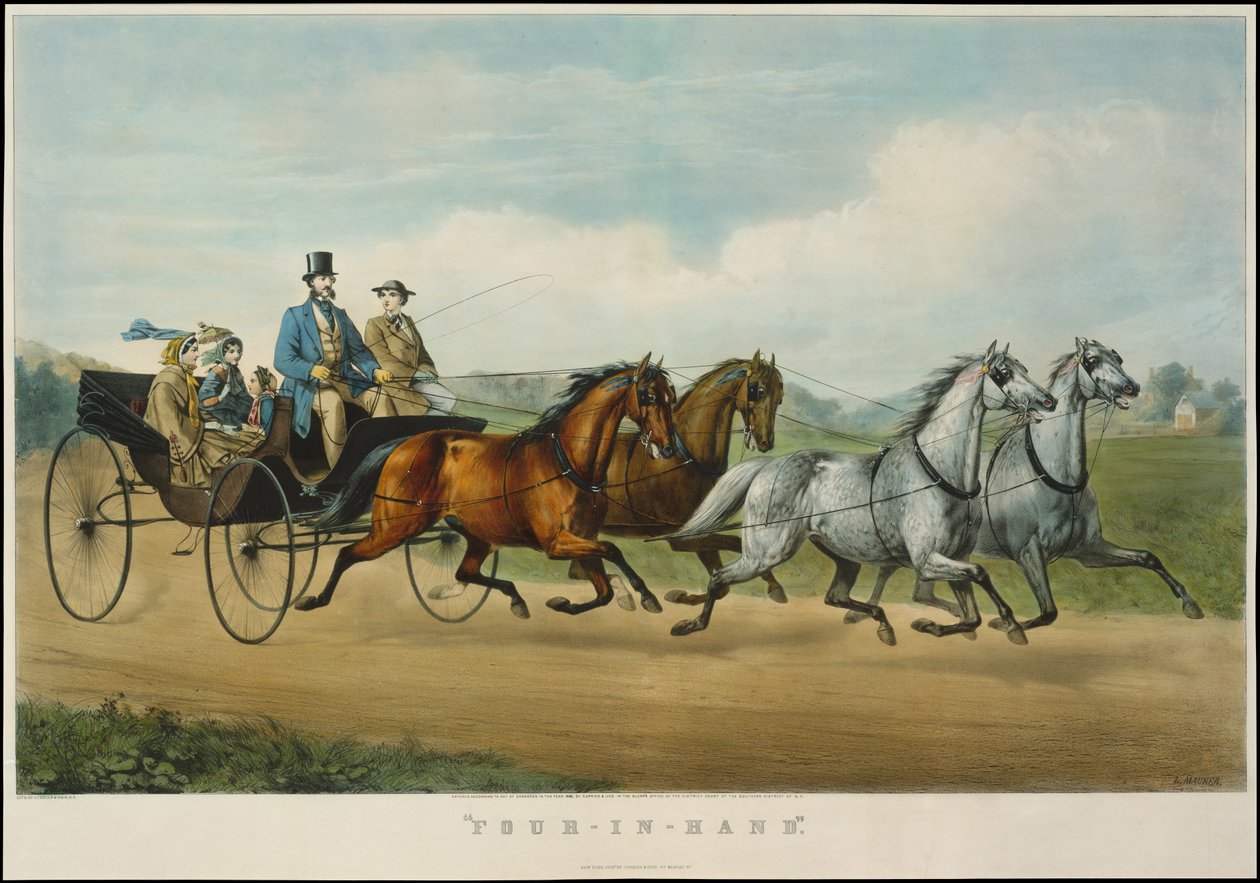 أربعة في اليد ، 1861 ، 1861. المؤلفون: ناثانيال كوريير ، جيمس ميريت آيفز ، كوريير وآيفز. بواسطة كوريير وآيفز