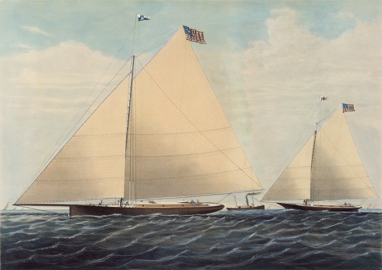 القاطع لليخوت سكود فيلادلفيا - على غرار روبرت ل.ستيفنز ، إسق. ، 1855. بواسطة ناثانيل كورير