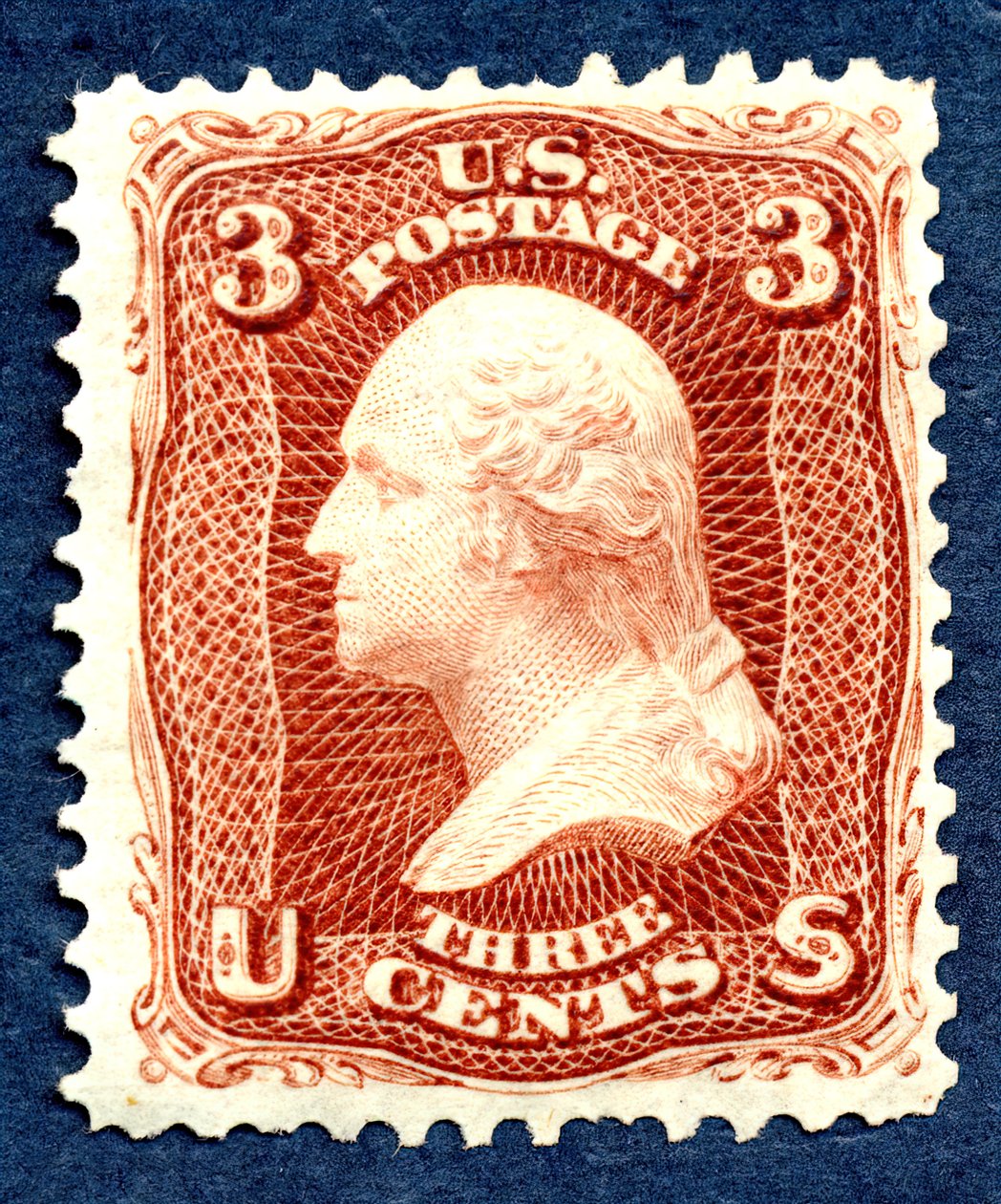 3 ج واشنطن أعادت إصدار واحد ، 1875. بواسطة شركة الأوراق المالية الوطنية