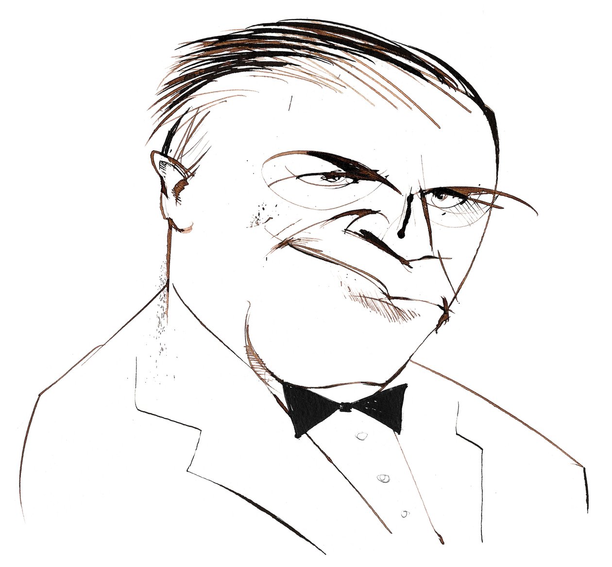 Ferde Grofé (1892 - 1972) ملحن أمريكي ، منظم وعازف بيانو ، كاريكاتور بواسطة نيل أوزبورن