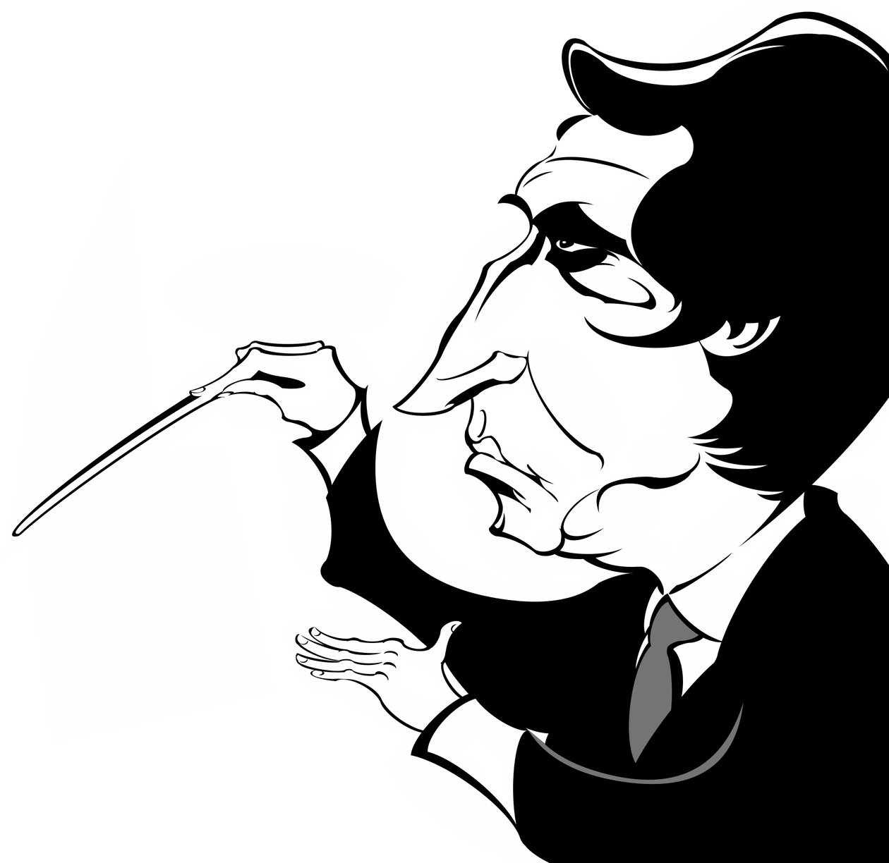 ريكاردو موتي - كاريكاتور الموصل الإيطالي بواسطة نيل أوزبورن