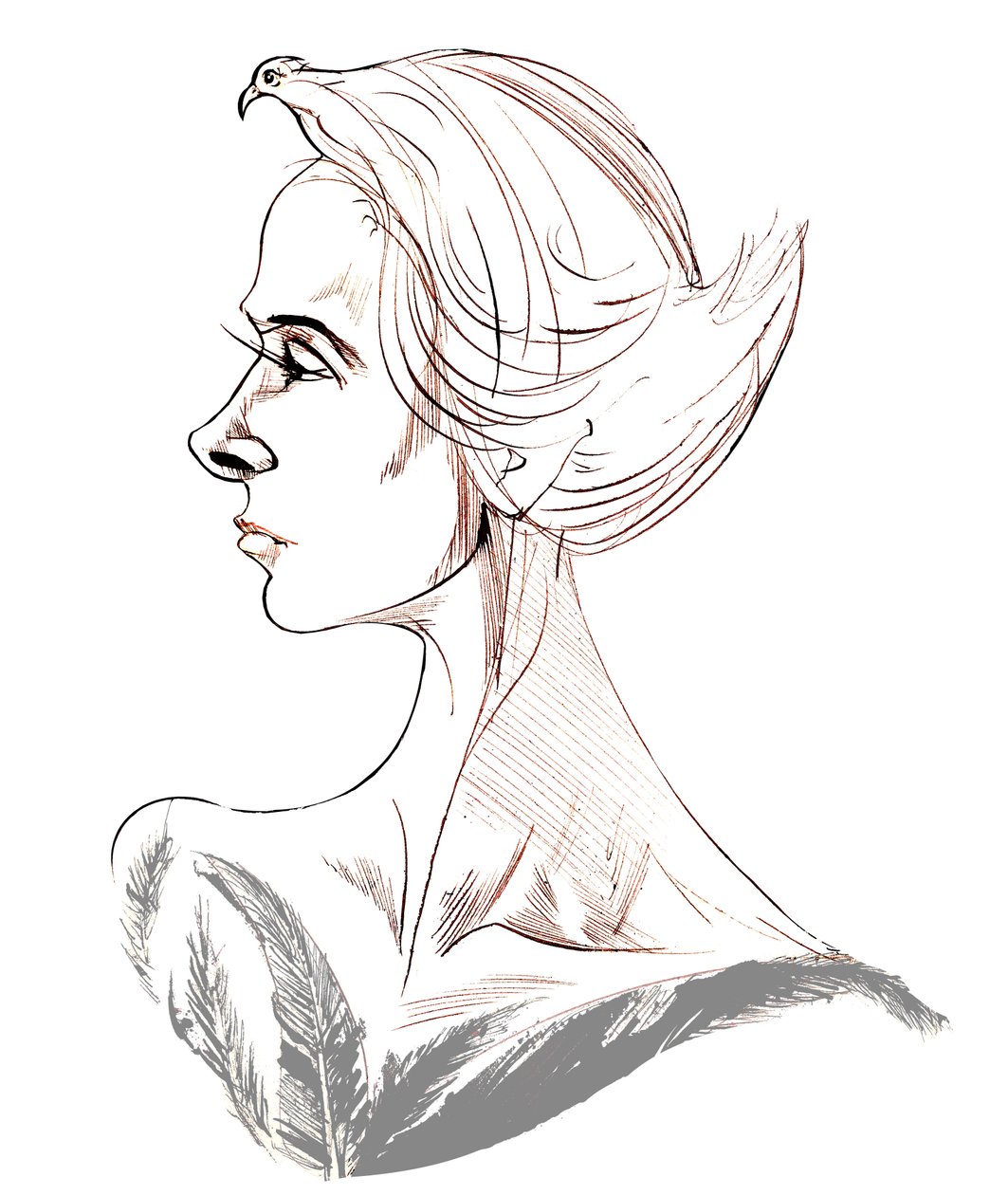 Tippi Hedren - صورة كاريكاتورية للممثلة الأمريكية ، من مواليد 1935 بواسطة نيل أوزبورن