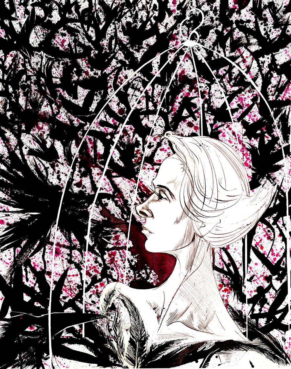 Tippi Hedren - صورة كاريكاتورية للممثلة الأمريكية ، من مواليد 1935 بواسطة نيل أوزبورن