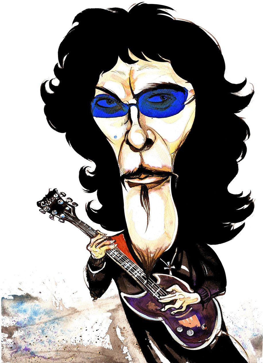 تومي Iommi - كاريكاتير بواسطة نيل أوزبورن