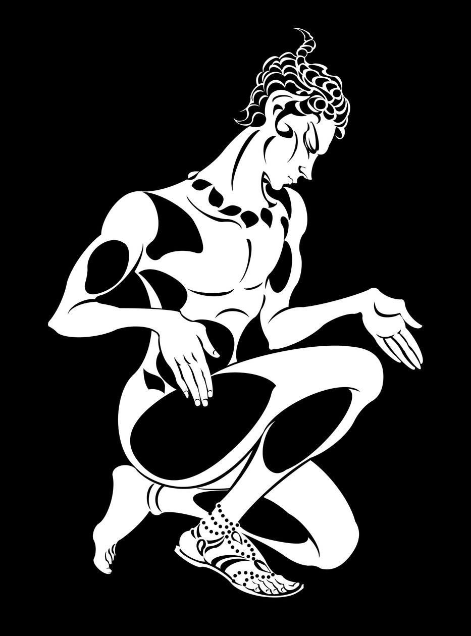 Vaslav Nijinsky مثل الفون في LApres-midi dun faune بقلم ديبوسي ، الراقصة الروسية ومصممة الرقصات (1890-1950) ، صورة وزن الجسم ، 2004 بواسطة نيل أوزبورن بواسطة نيل أوزبورن