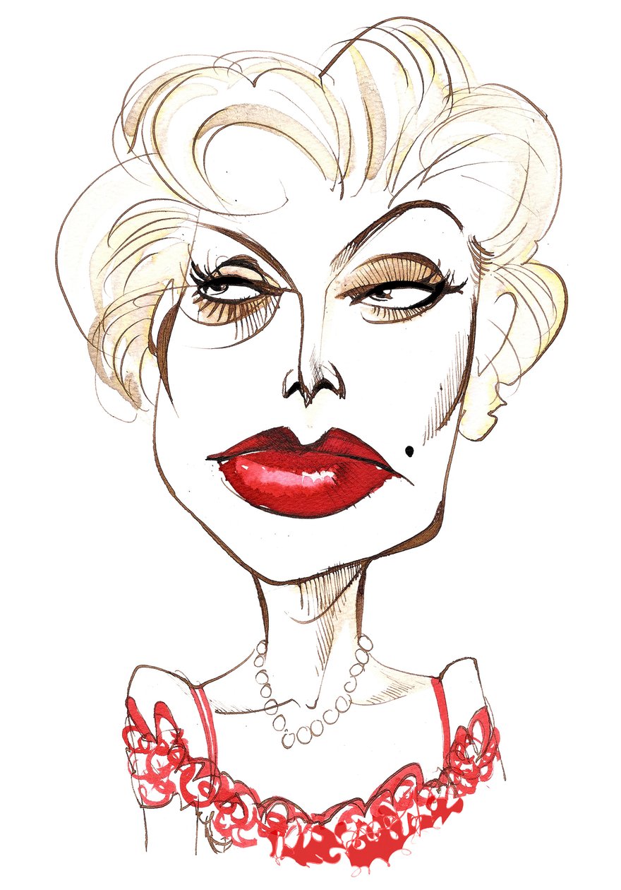 Zsa Zsa Gabor ، الممثلة الهنغارية الأمريكية 6 فبراير 1917 - 18 ديسمبر 2016 بواسطة نيل أوزبورن