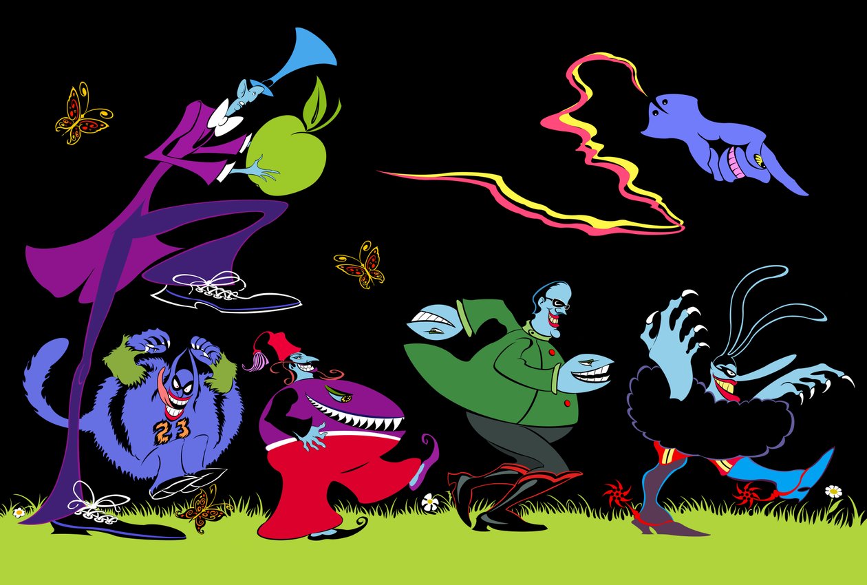 The Blue Meanies، 2023 (رقمي) بواسطة نيل أوزبورن