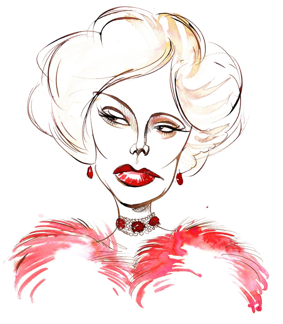 Zsa Zsa Gabor ، الممثلة الهنغارية الأمريكية 6 فبراير 1917 - 18 ديسمبر 2016 بواسطة نيل أوزبورن