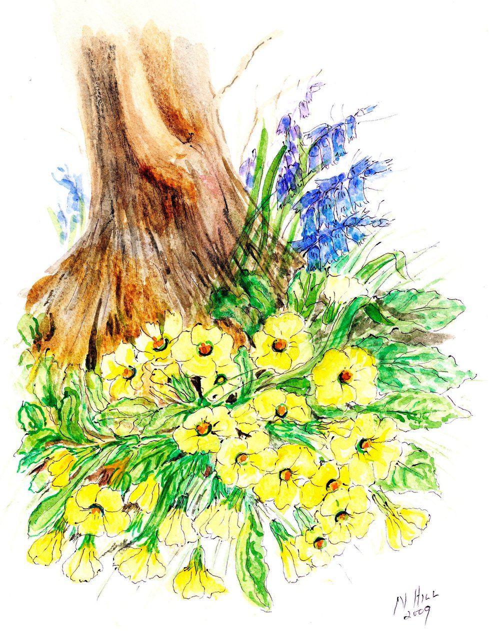 Spring Woodland (مرحاض على ورق) بواسطة نيل هيل