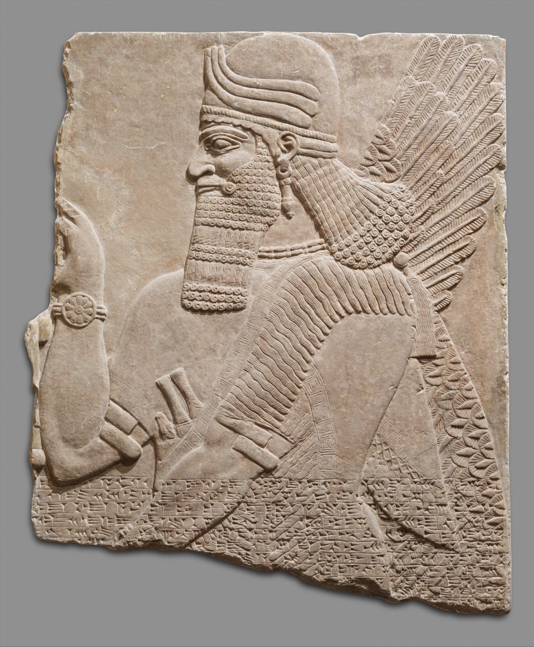 لوحة الإغاثة من شخصية خارقة ، c.883-59 قبل الميلاد (الجبس المرمر) بواسطة الجدد الأشوريون