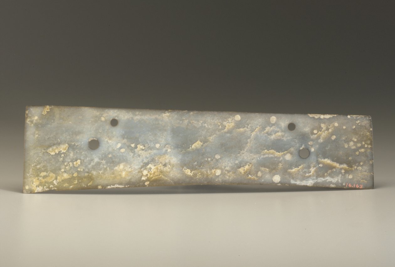 إزميل مفترق (تشانغ) ، ثقافة Qijia ، c.2500-2000 قبل الميلاد (اليشم) بواسطة المدرسة الصينية في العصر الحجري الحديث