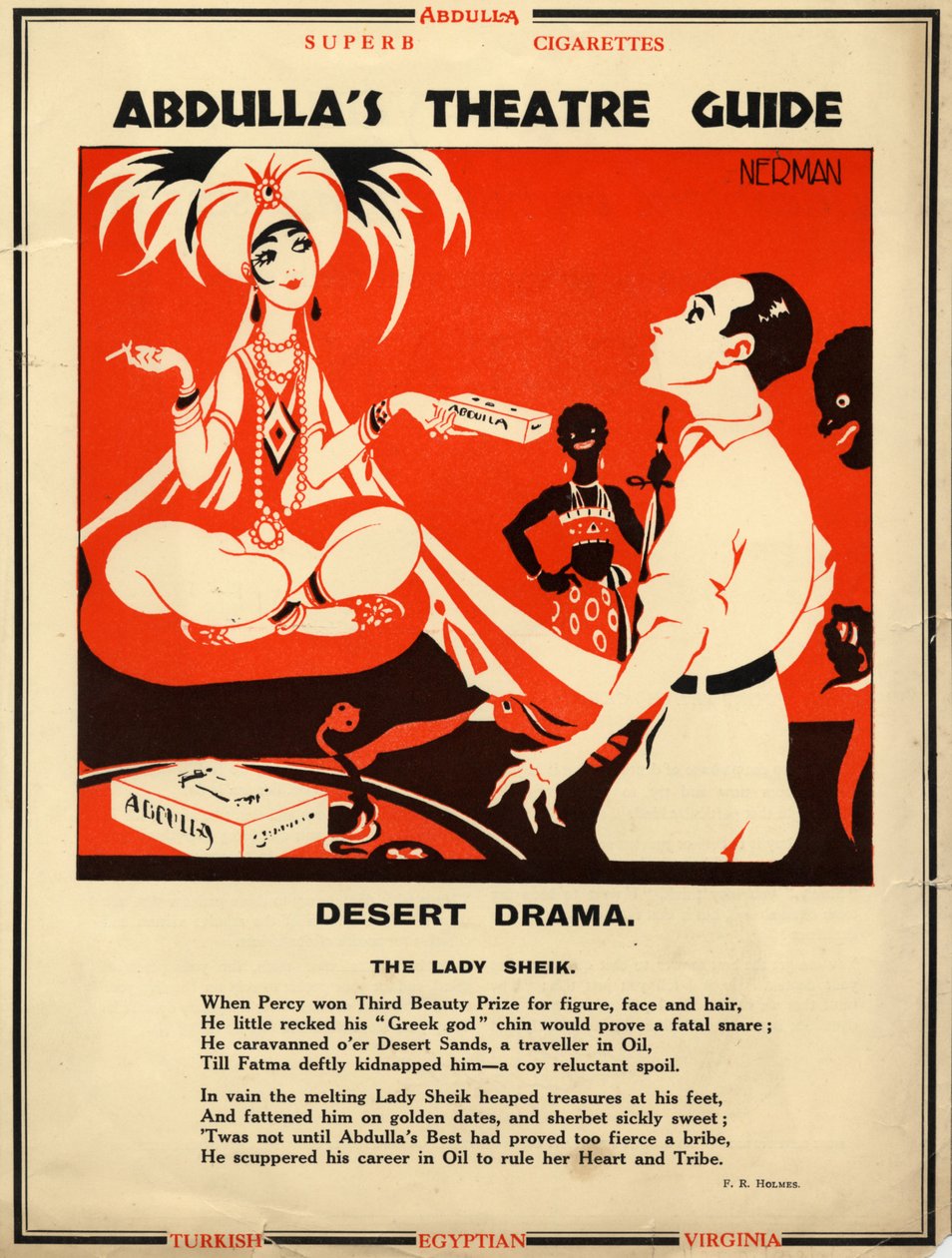 سجائر عبد الله ، 1928 بواسطة نيرمان