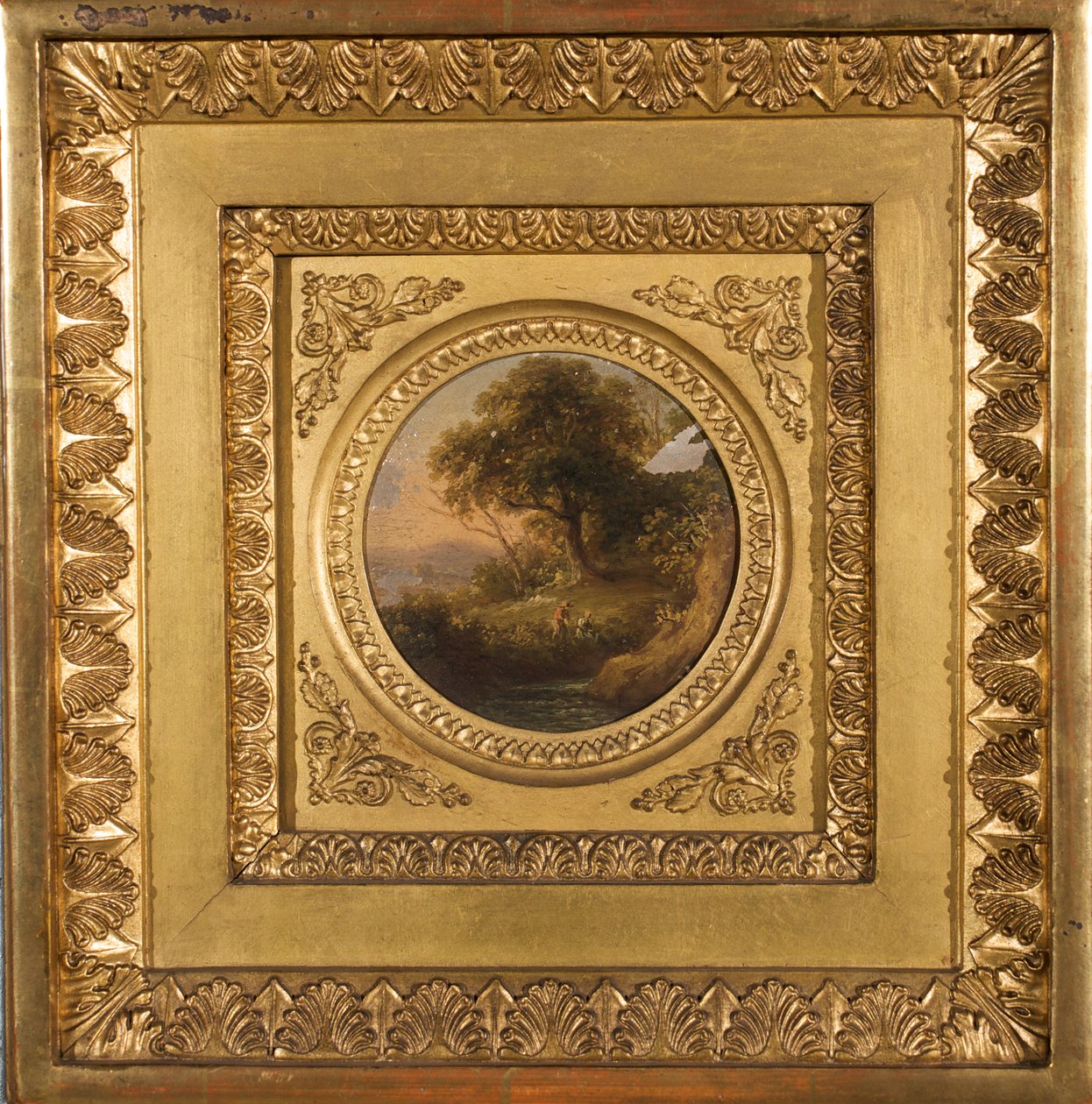 Baumlandschaft mit figürlicher Staffage بواسطة فنان غير معروف