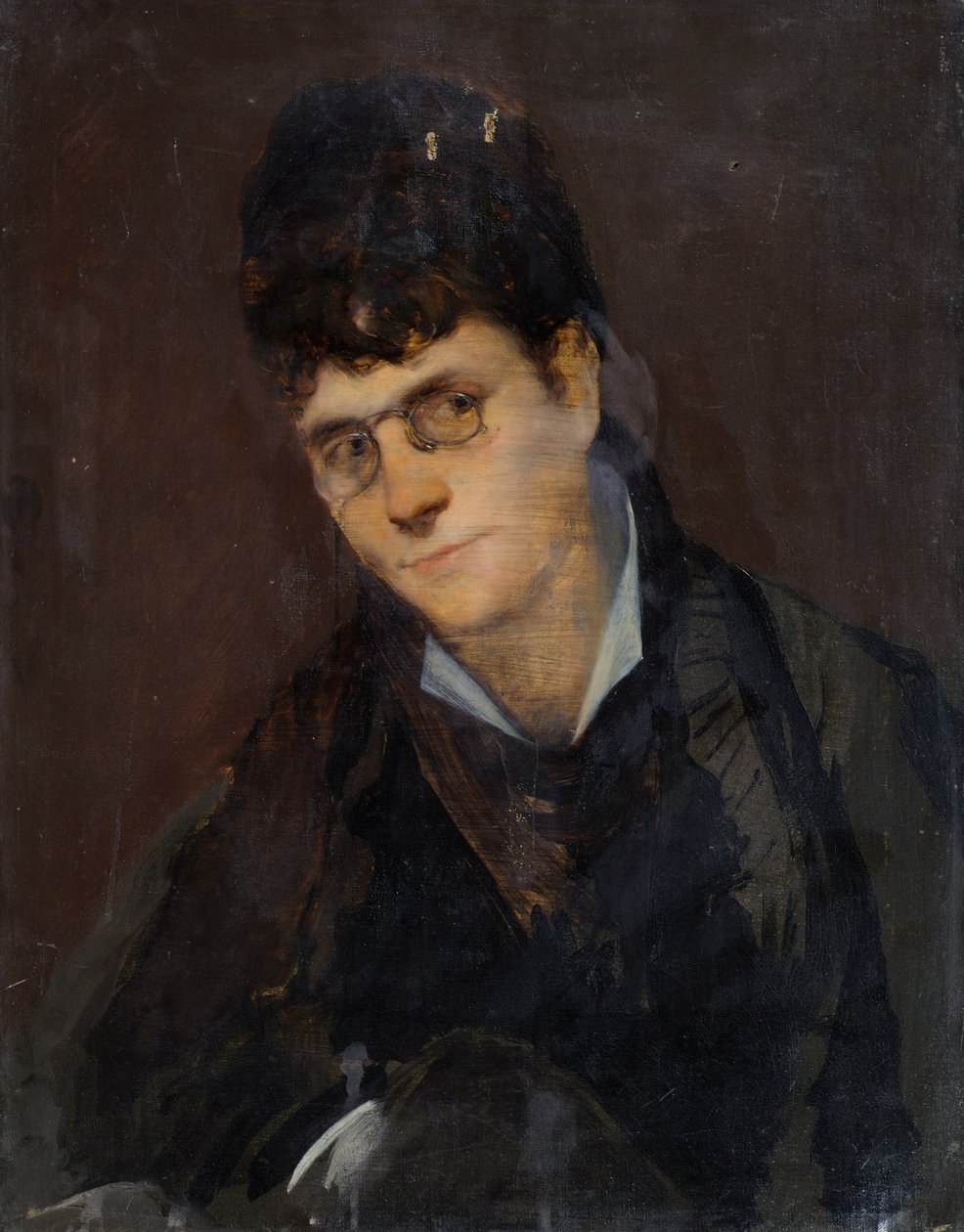 سيدة مع pince-nez بواسطة فنان غير معروف