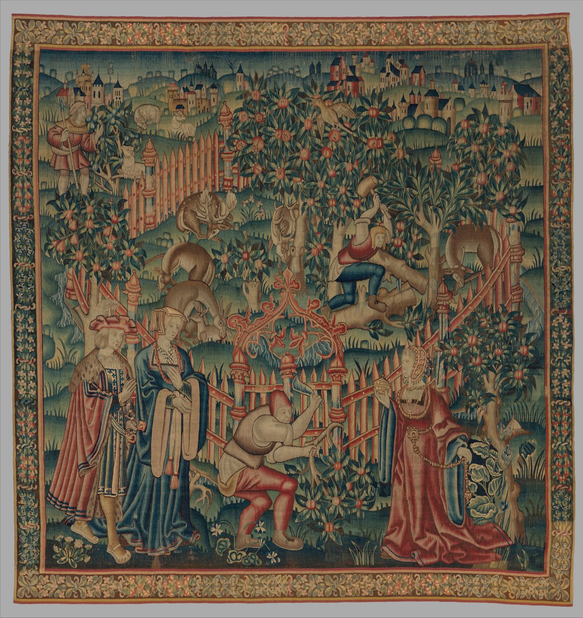 الحطابين العاملين في حديقة الغزلان ، 1515-35 بواسطة المدرسة الهولندية