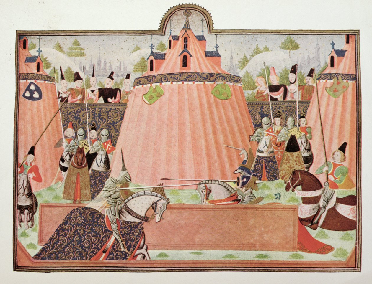Harl 4379 f.43 البطولة في St. Inglevert ، من "Froissart