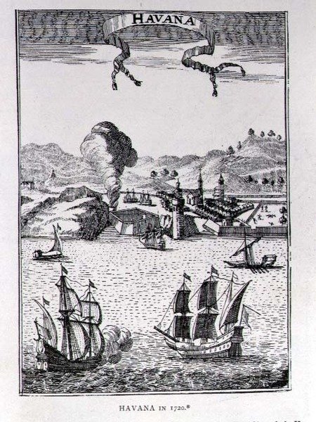 هافانا ، من Gages Voyages ، أمستردام ، 1720 بواسطة المدرسة الهولندية