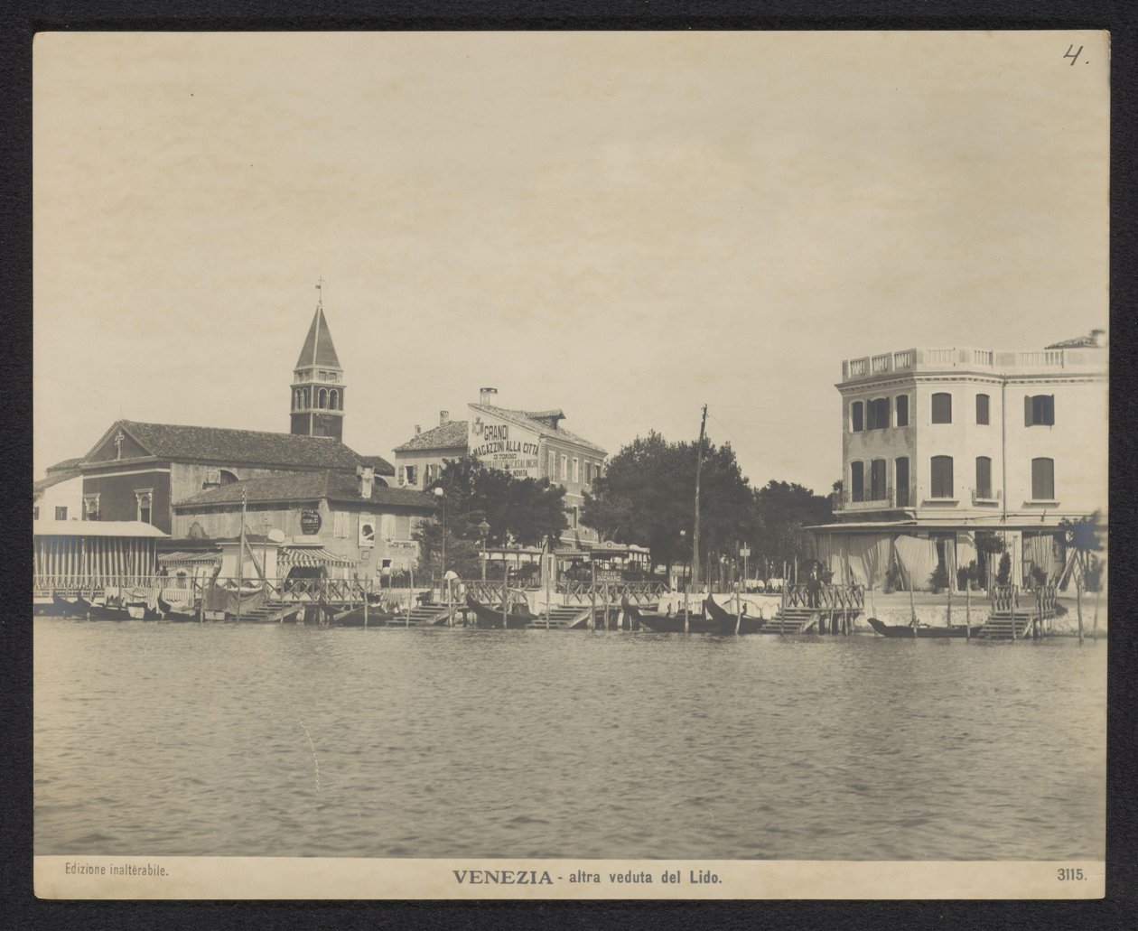 منظر لرصيف ميناء ليدو فينيسيا - altra veduta del Lido (العنوان على الكائن) بواسطة جمعية التصوير الفوتوغرافي الجديدة