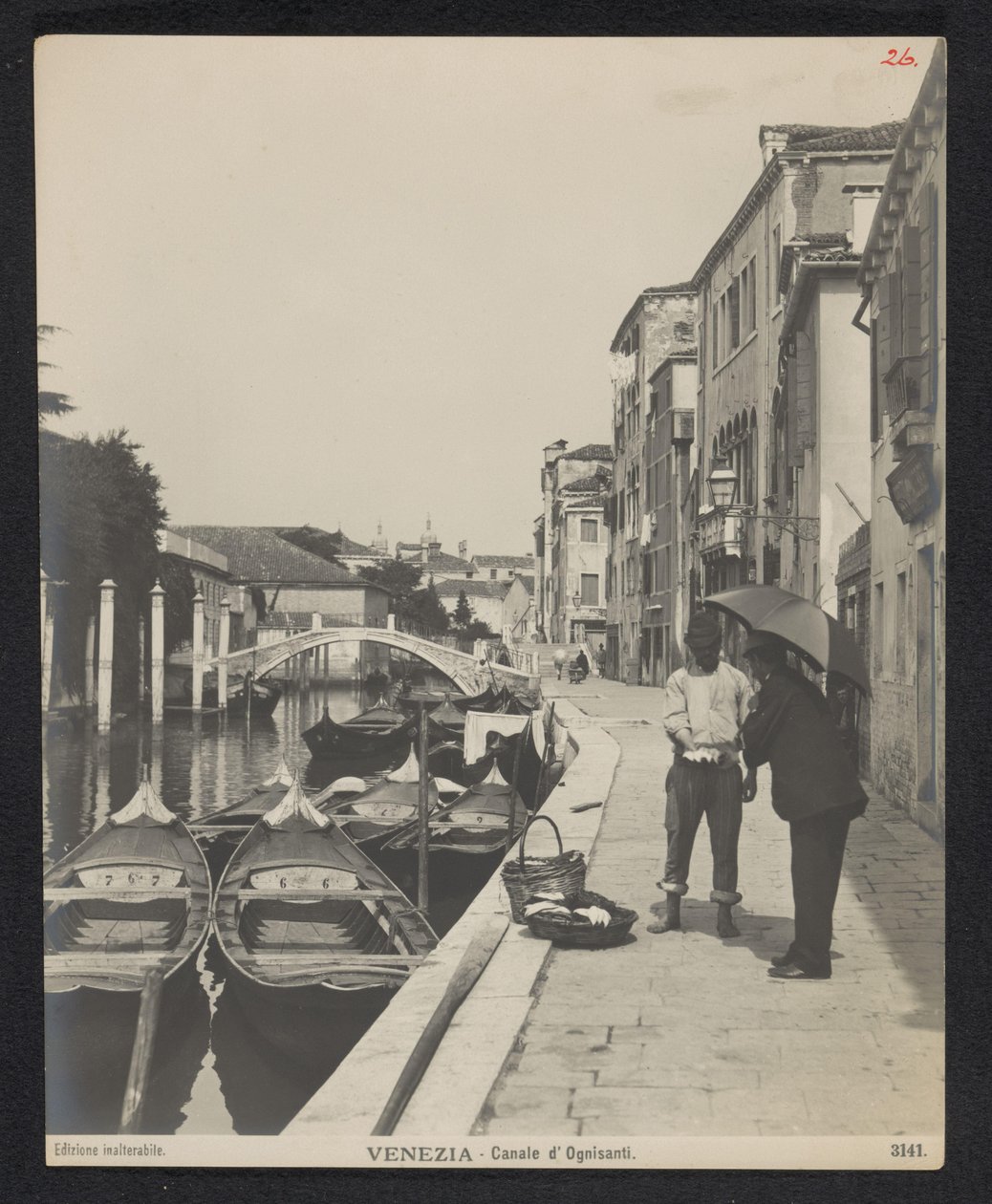 الجندول على Canale di Ognissanti في البندقية البندقية - Canale d