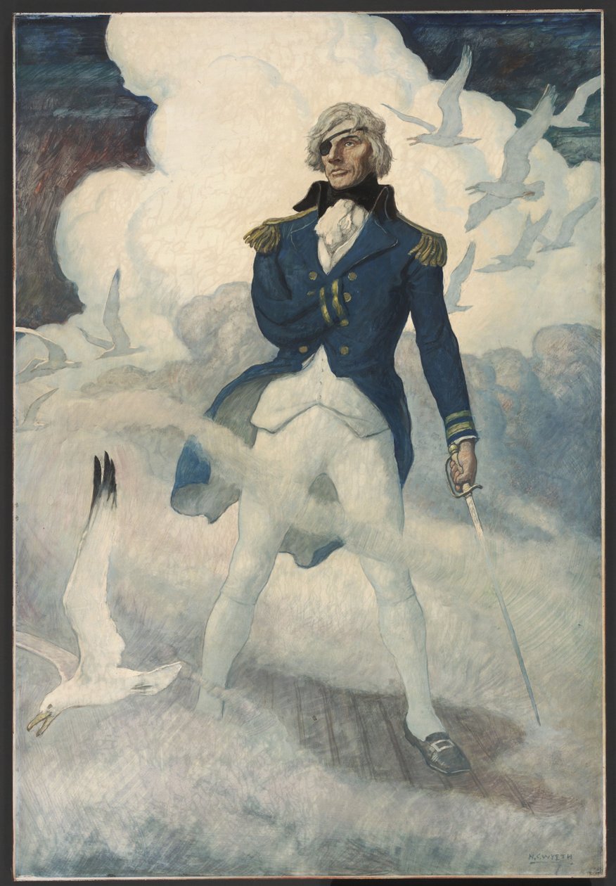 The Admirals Ghost، c.1939 (زيت على لوحة عصر النهضة) بواسطة نيويل كونفيرس ويث