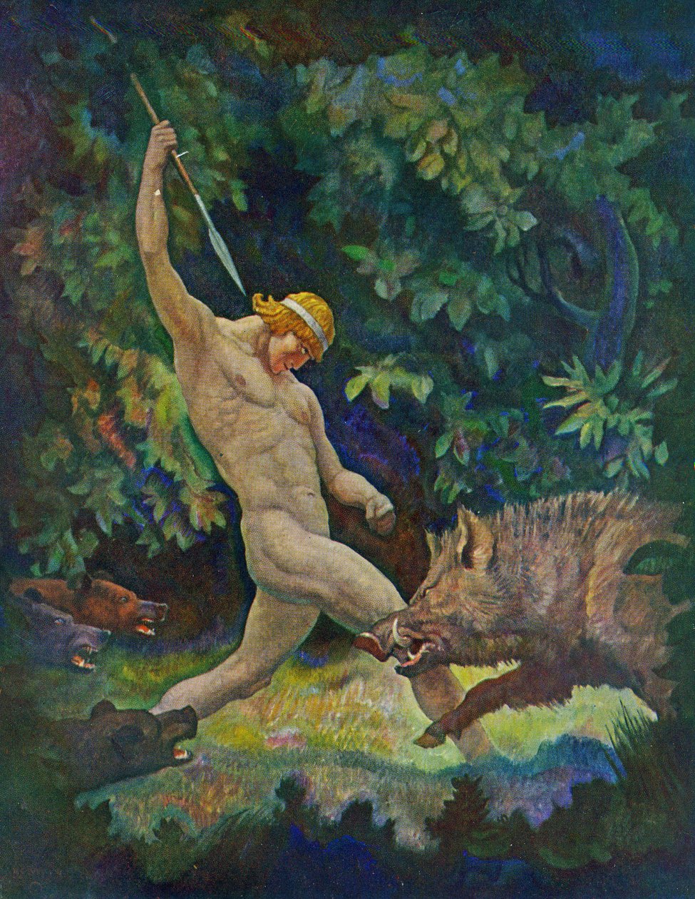 The Boar Hunt ، 1929 بواسطة نيويل كونفيرس ويث