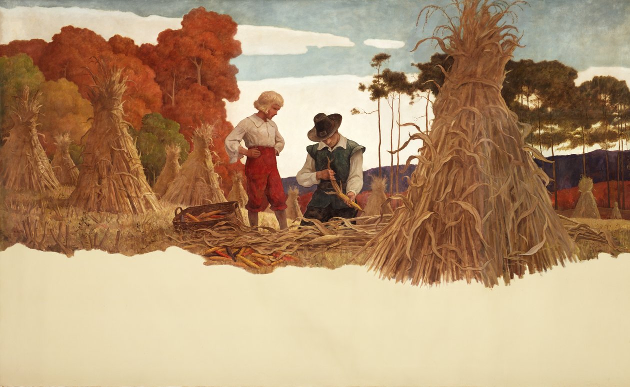 The Puritan Corn Husker ، 1941 بواسطة نيويل كونفيرس ويث