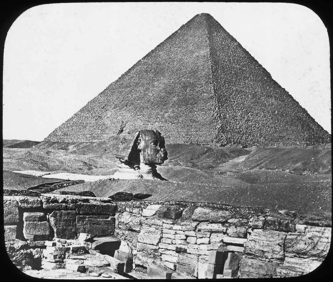 أبو الهول بالجيزة ، مصر ، c1890. بواسطة نيوتن وشركاه