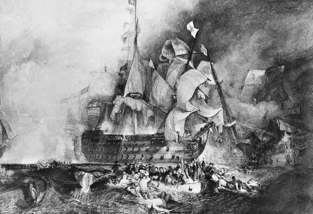 HMS Victory ، سفينة حربية بريطانية ، c1805 بواسطة نيوتن وشركاه