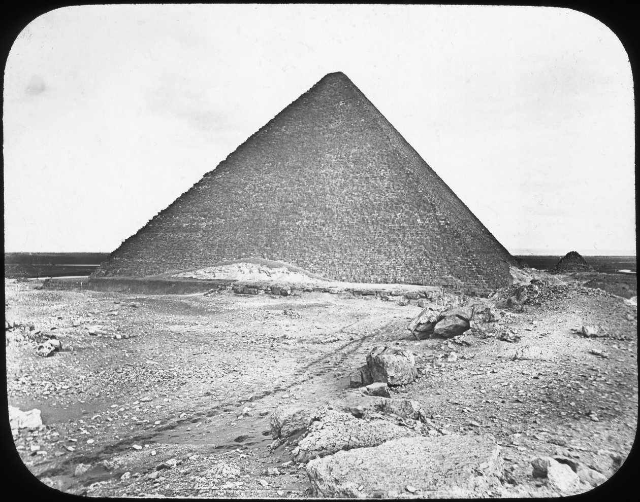 هرم خوفو الكبير ، الجيزة ، مصر ، c1890 بواسطة نيوتن وشركاه