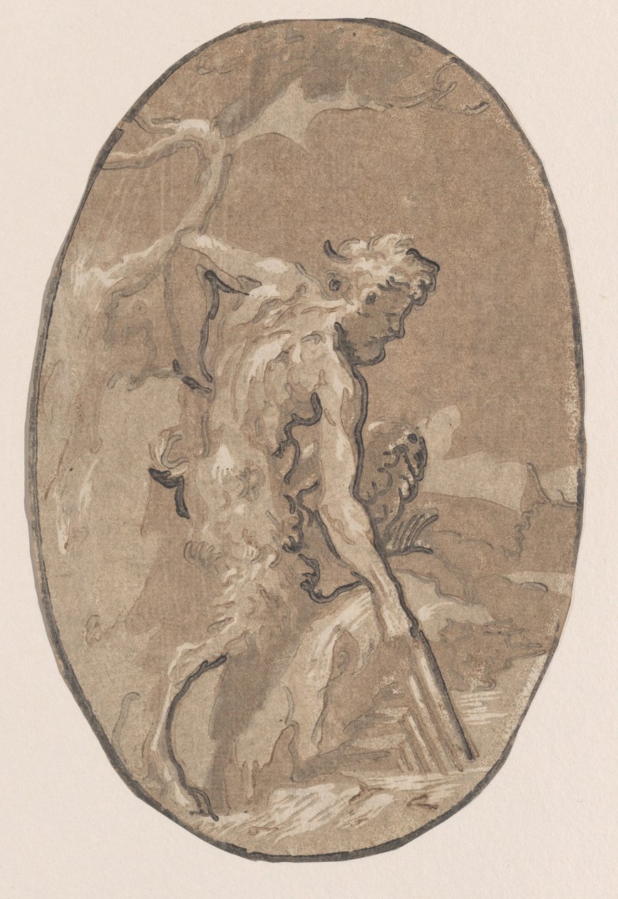 مارسياس رسم Syrinx من النهر ، كاليفورنيا. 1540-50. ، كاليفورنيا. 1540-50. بواسطة نيكولو فيسينتينو