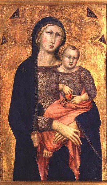 مادونا والطفل بواسطة Niccolo di ser Sozzo Tegliacci