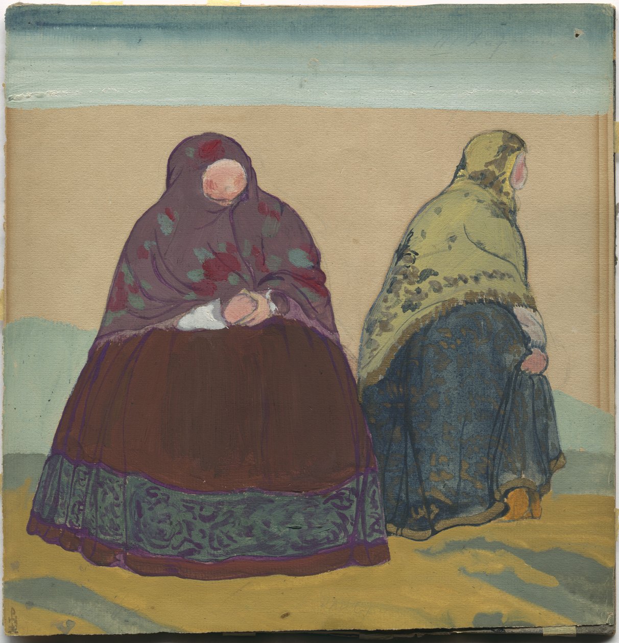 تصميم أزياء لأوبرا ريمسكي كورساكوف "حكاية القيصر سالتان" ، 1919 بواسطة نيكولاس رويريتش