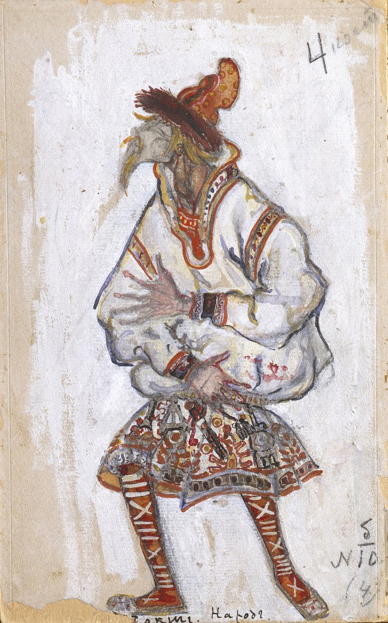 تصميم الأزياء للباليه The Rite of Spring Le Sacre du Printemps بواسطة I. Stravinsky ، 1912 بواسطة نيكولاي كونستانتينوفيتش ريريش