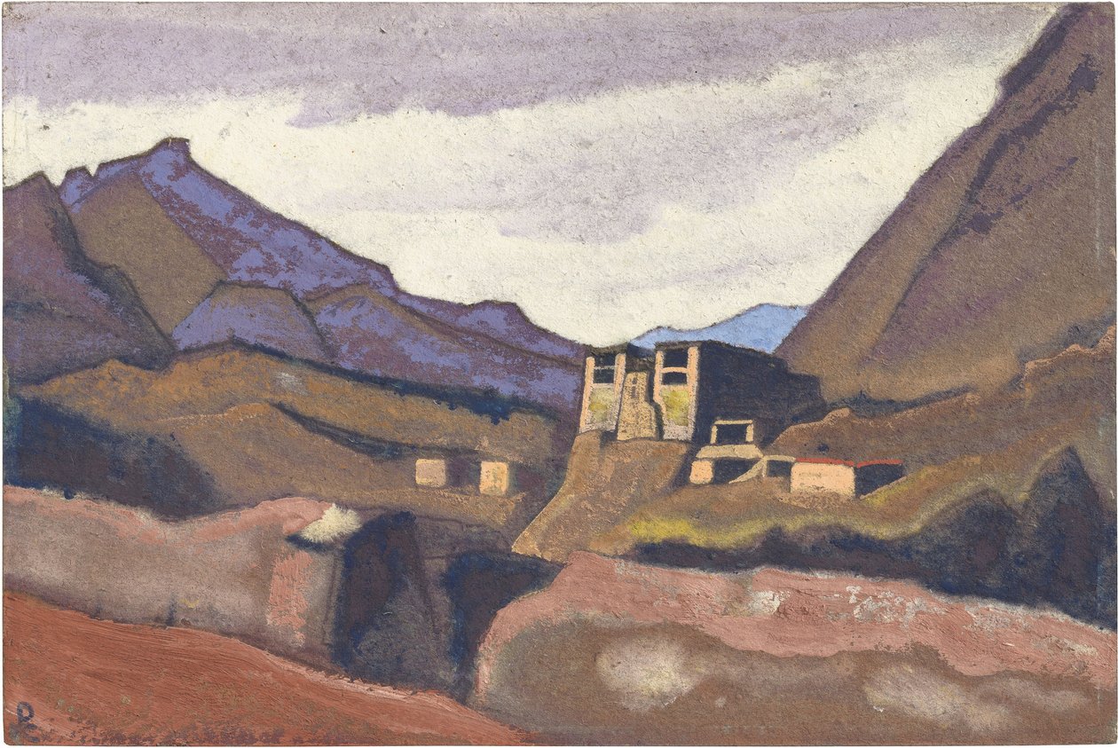 Ladakh par Roerich ، نيكولاس (1874-1947). تمبرا على ورق مقوى ، الحجم: 30،5x45،7 بواسطة نيكولاس رويريتش