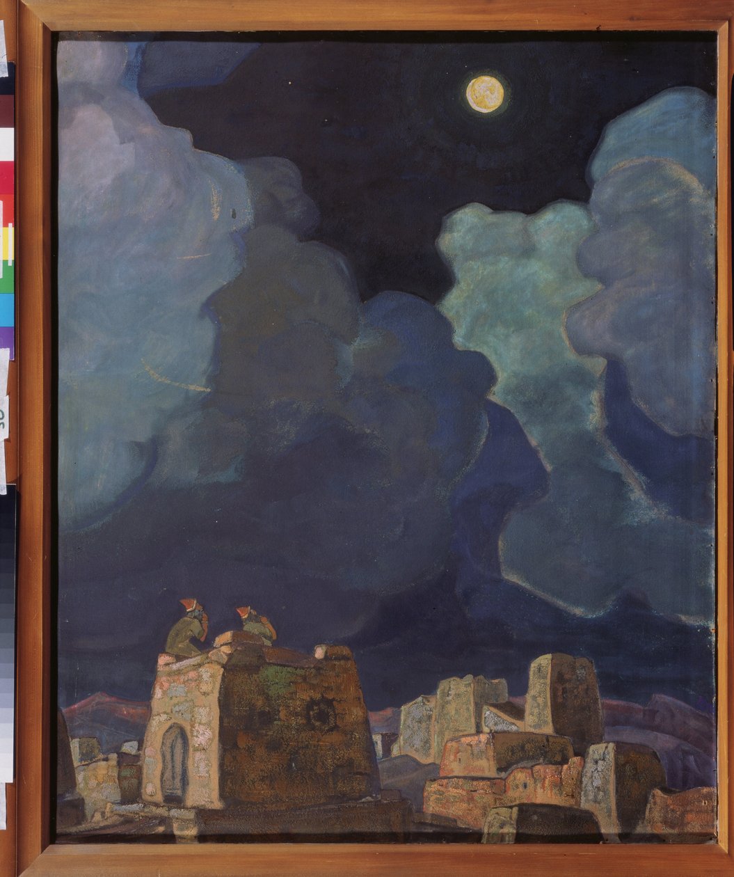 ماتشيسكي (بيلاروسيا). شعب القمر. عمل نيكولاس رويريتش (1874-1947) ، تمبرا وزيت على ورق مقوى بواسطة نيكولاس رويريتش