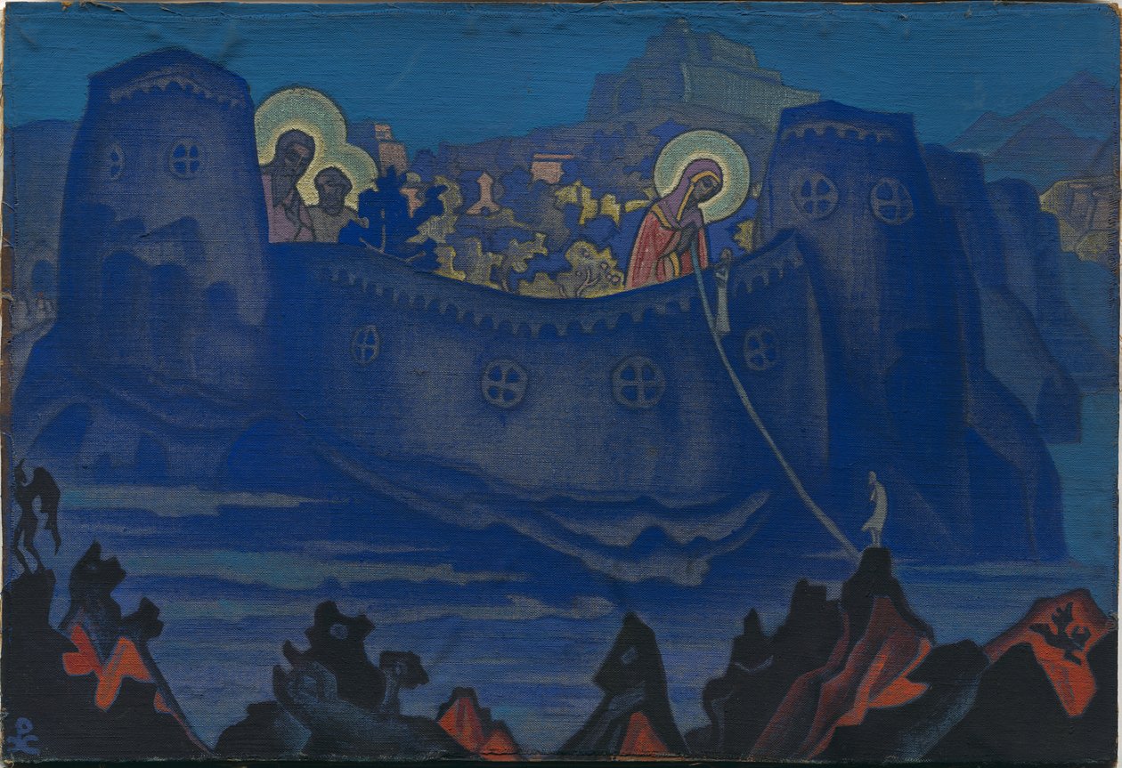 مادونا دي لافورو ، رسم ، 1933 بواسطة نيكولاس رويريتش